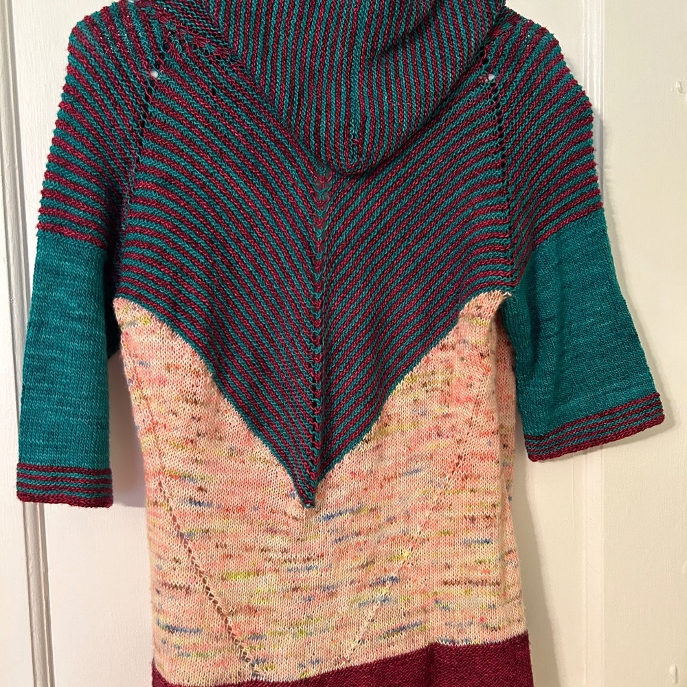 Hand Knit Hooded Sweater